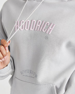 Calor Oversized Hoodie - Light Grey/Pink