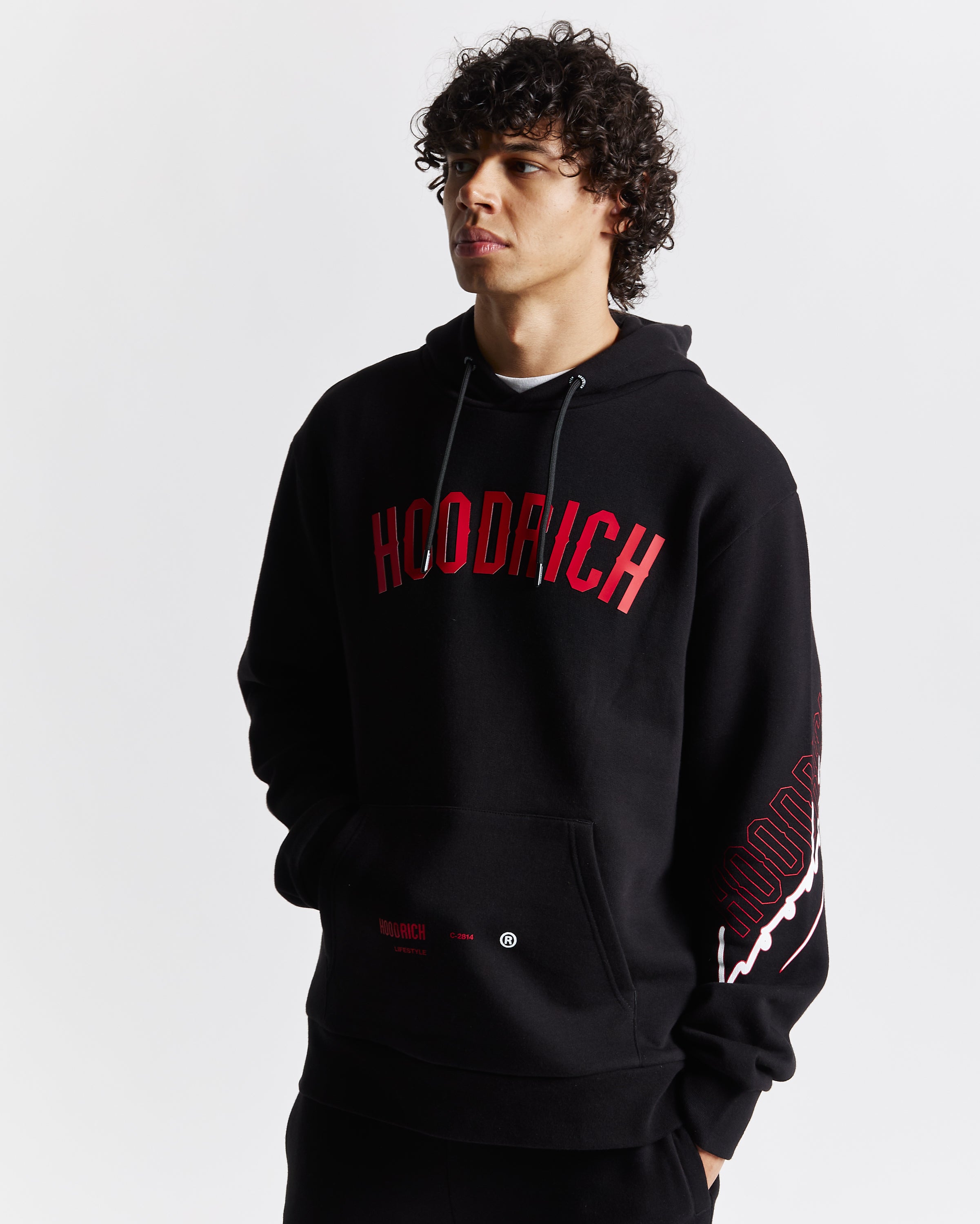 Caliber Hoodie - Black/White/Red