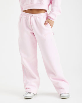 Link Wide Leg Joggers - Pink