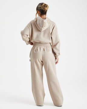 Calor Wide Leg Joggers - Beige