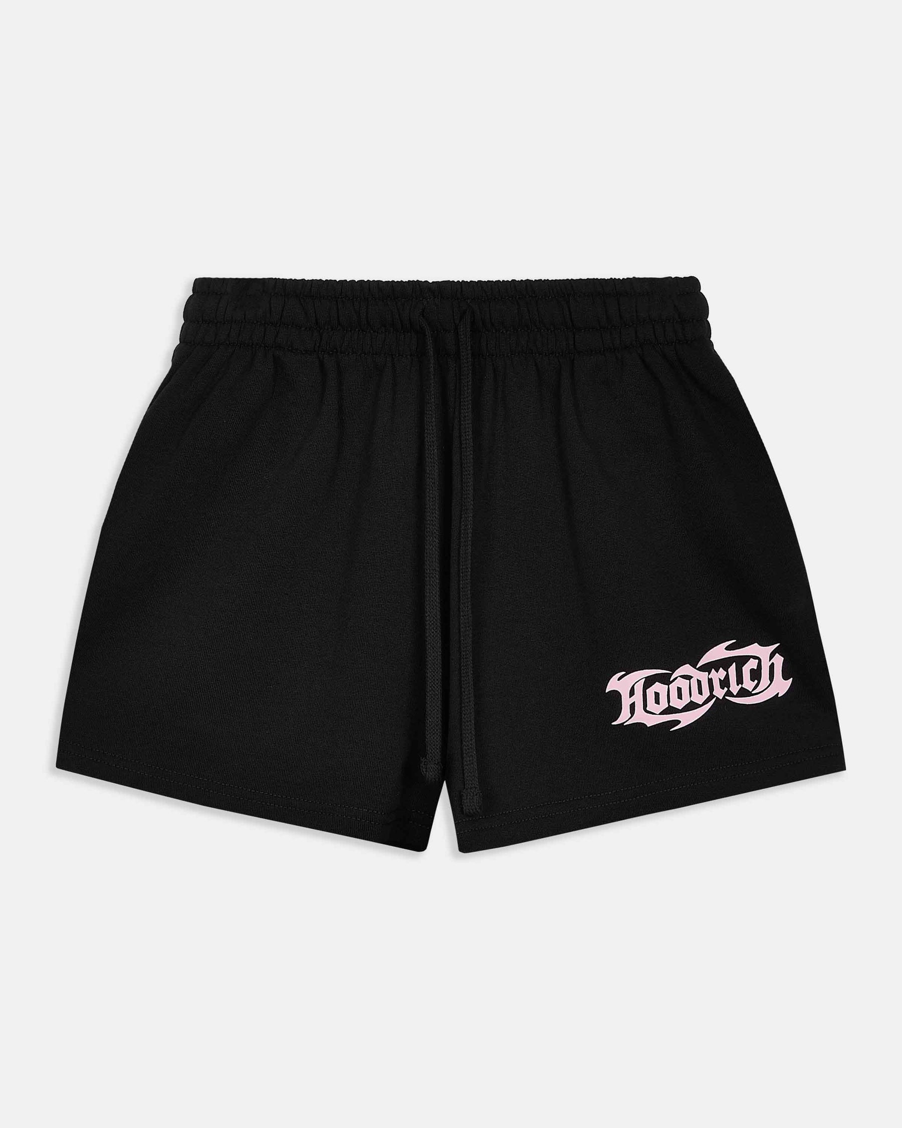 Asha Mini Sweatshorts - Black/Pink