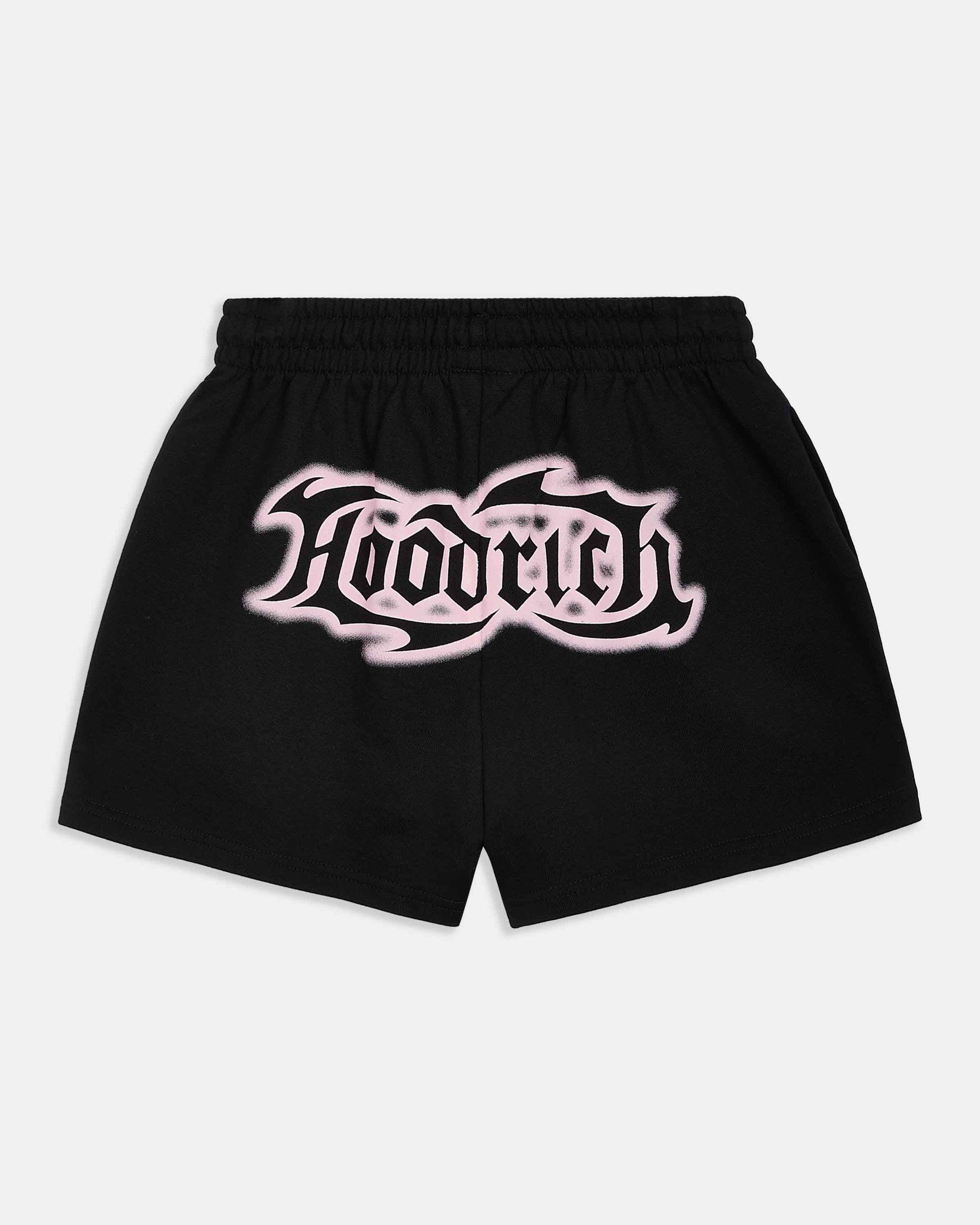 Asha Mini Sweatshorts - Black/Pink