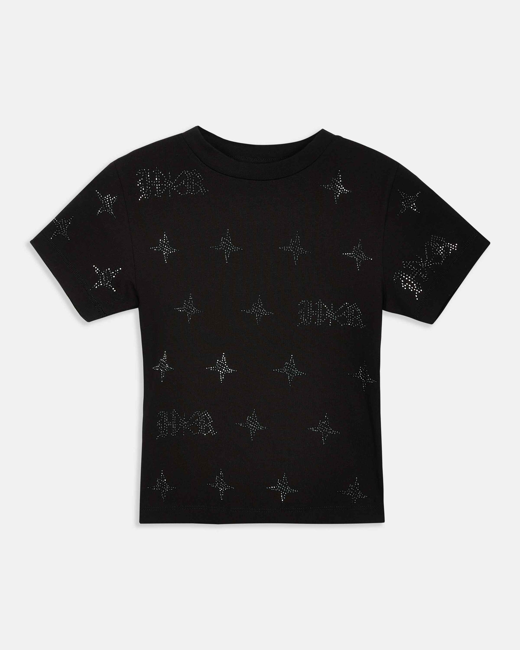 Razor Fitted Tee - Black/Rhinestone