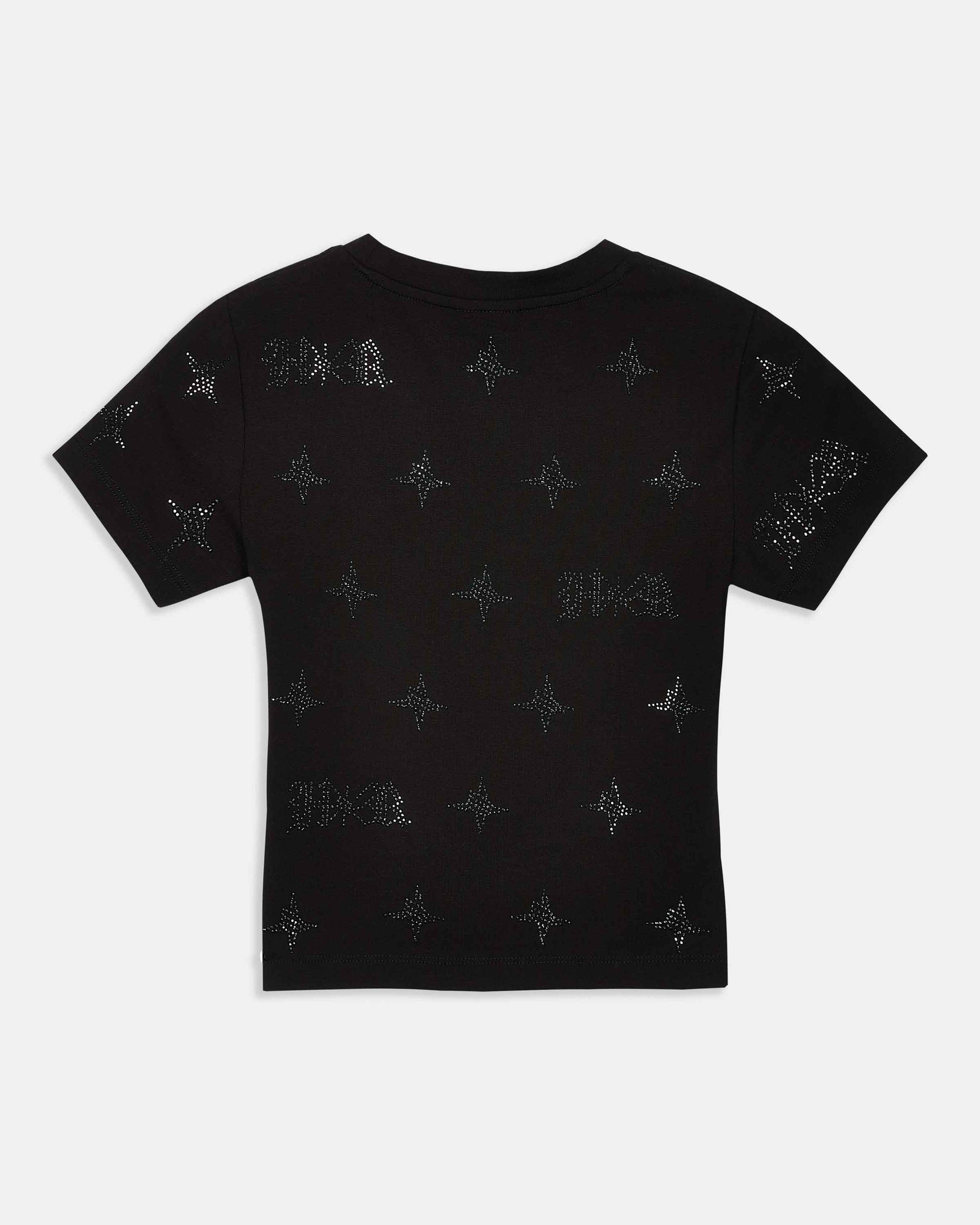 Razor Fitted Tee - Black/Rhinestone