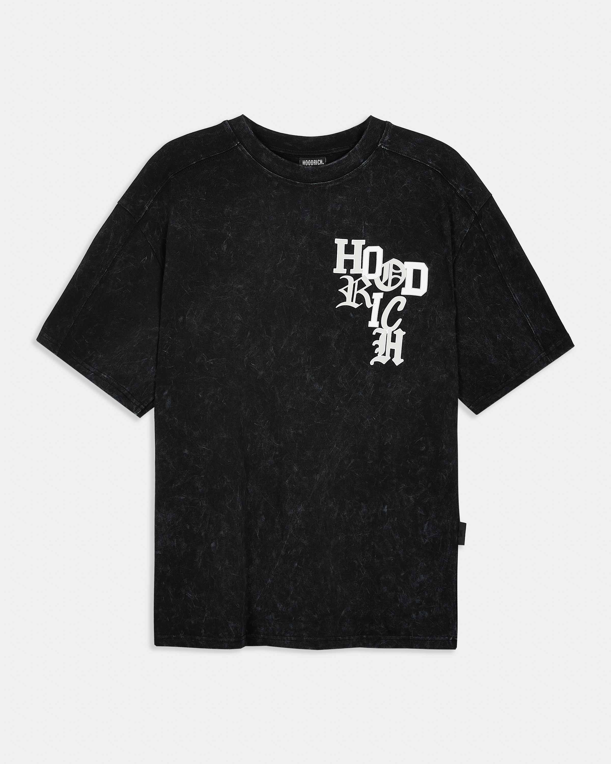 Heritage Oversized T-Shirt - Black Wash/White