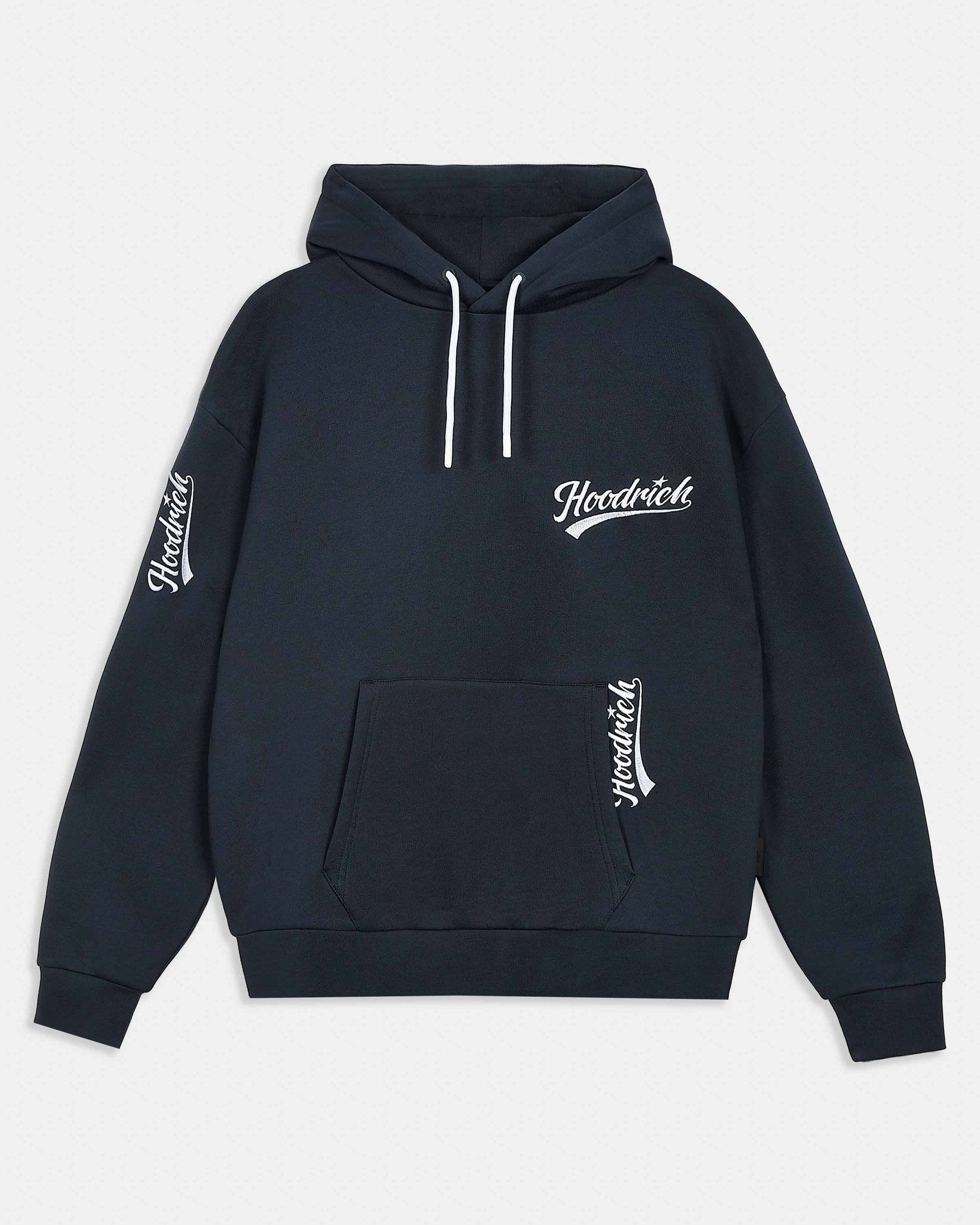 Multi Stade Oversized Hoodie - Navy/White