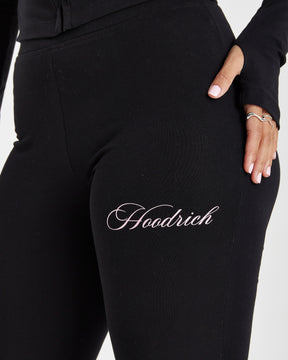 Grade Flare Leggings - Black/Pink