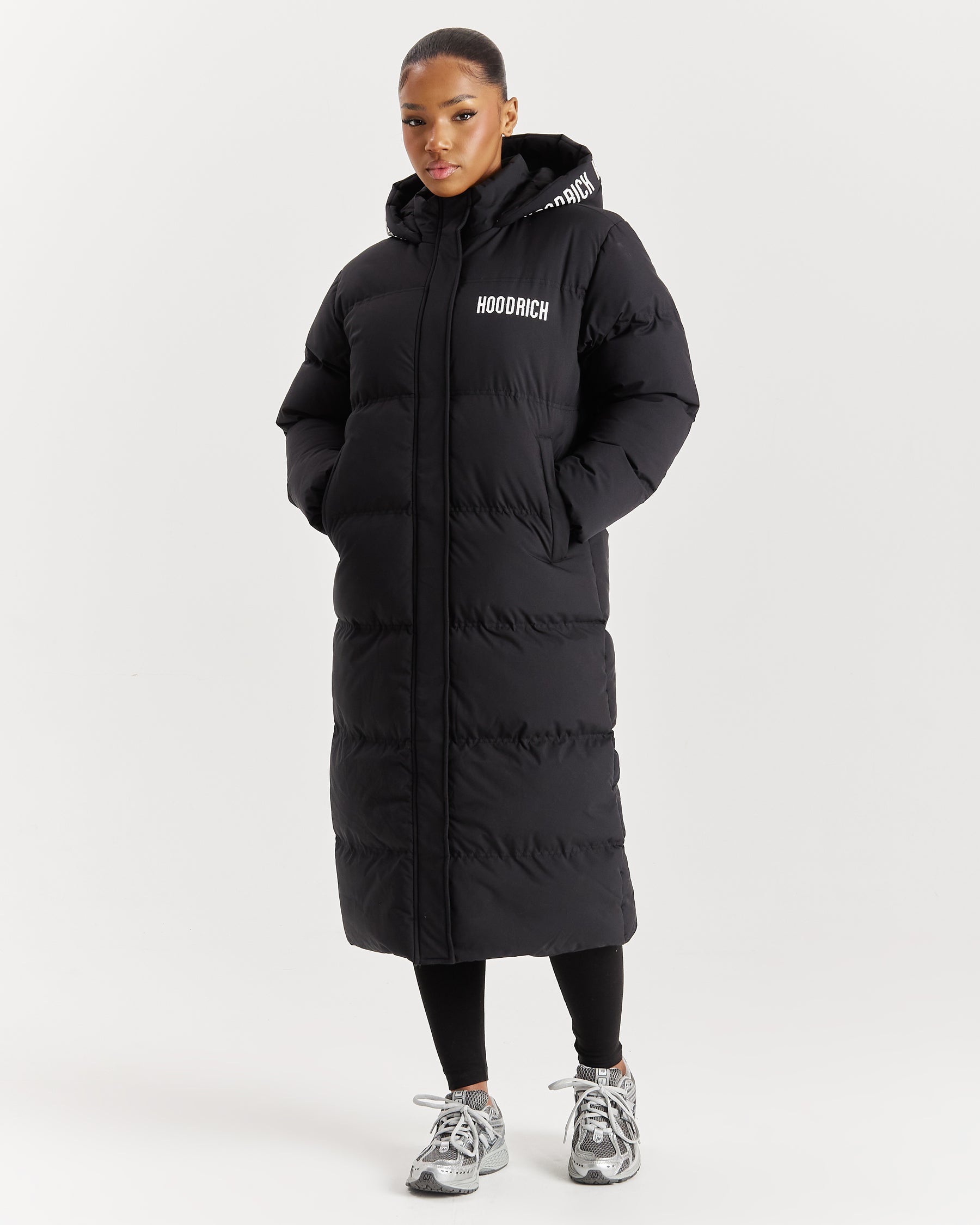 Estelle Longline Jacket Black/White