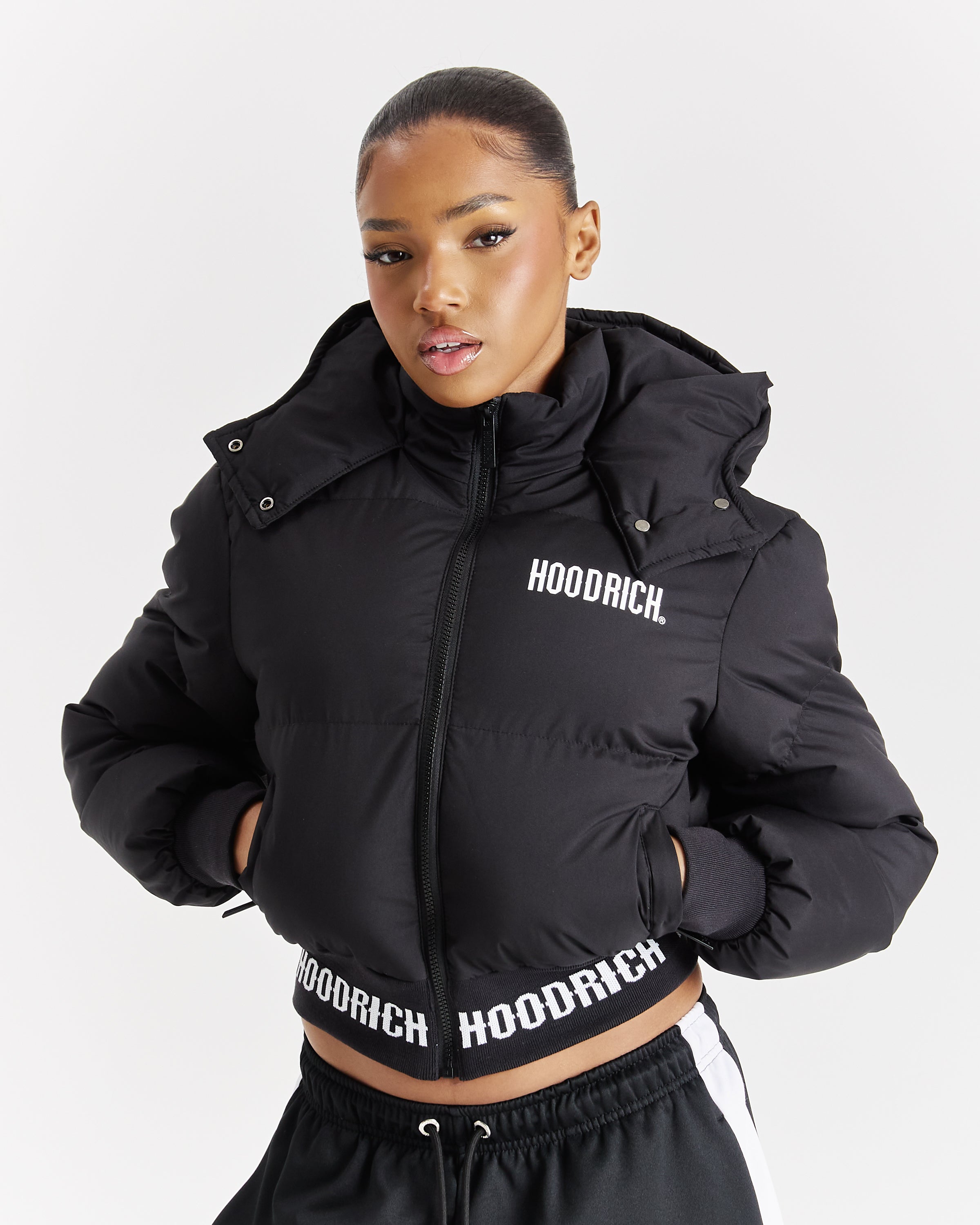 Ari Jacket Black/White Hoodrich