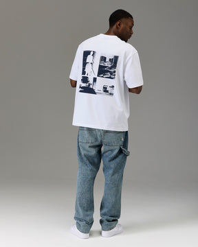 The Winner's Circle Oversized T-Shirt - White/Blue
