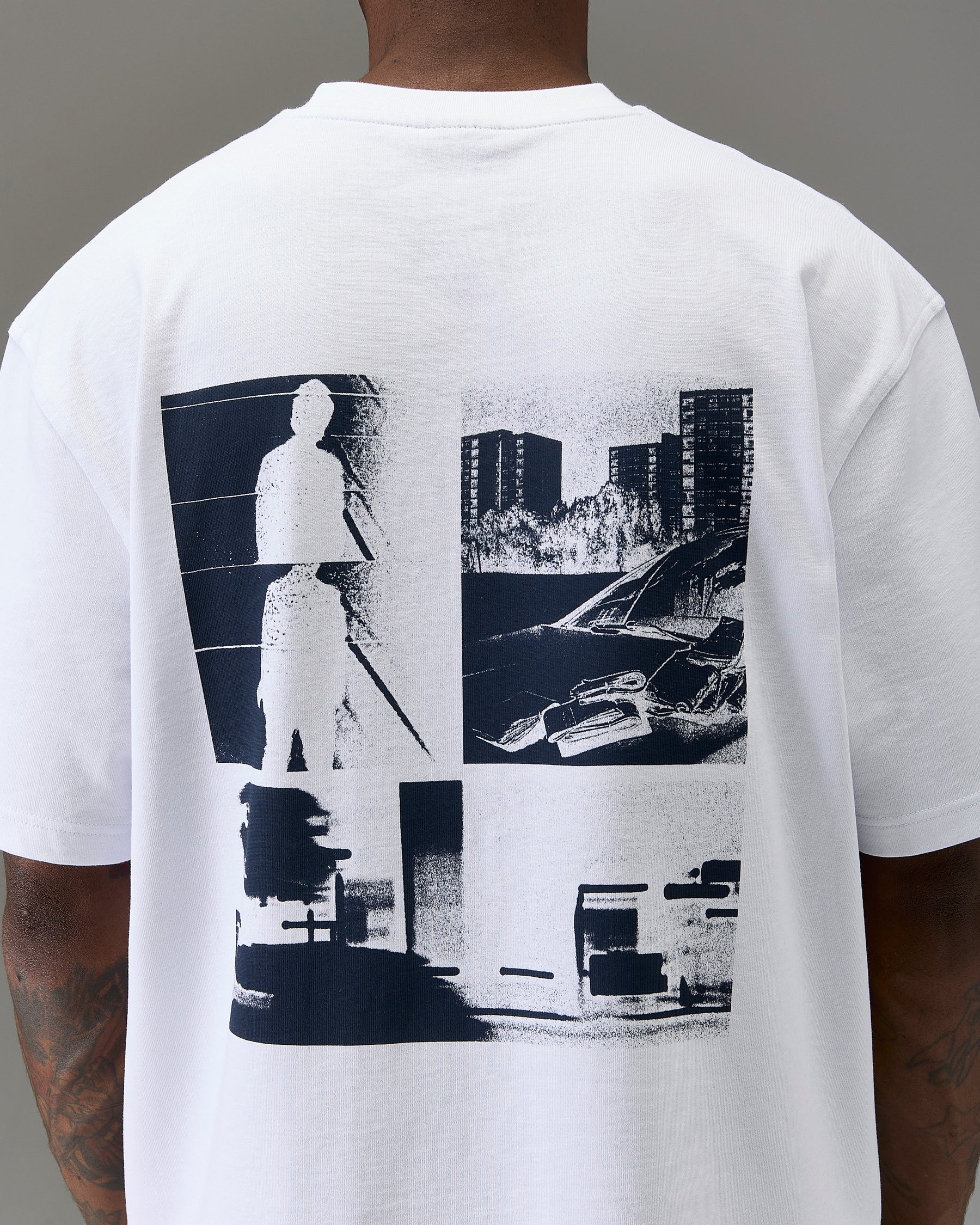 The Winner's Circle Oversized T-Shirt - White/Blue