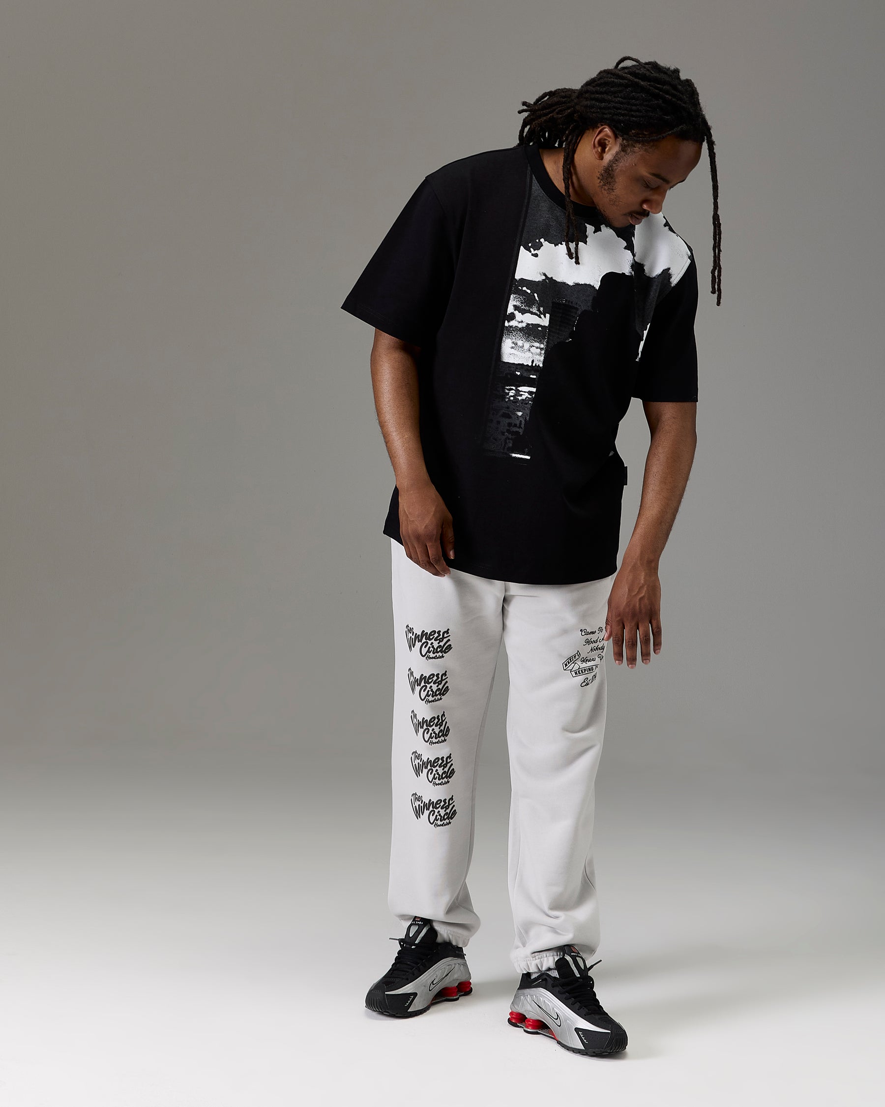 The Winner's Circle Oversized T-Shirt - Black/White