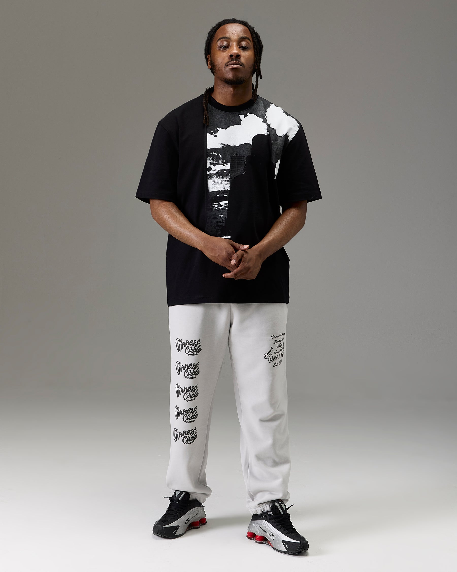 The Winner's Circle Oversized T-Shirt - Black/White