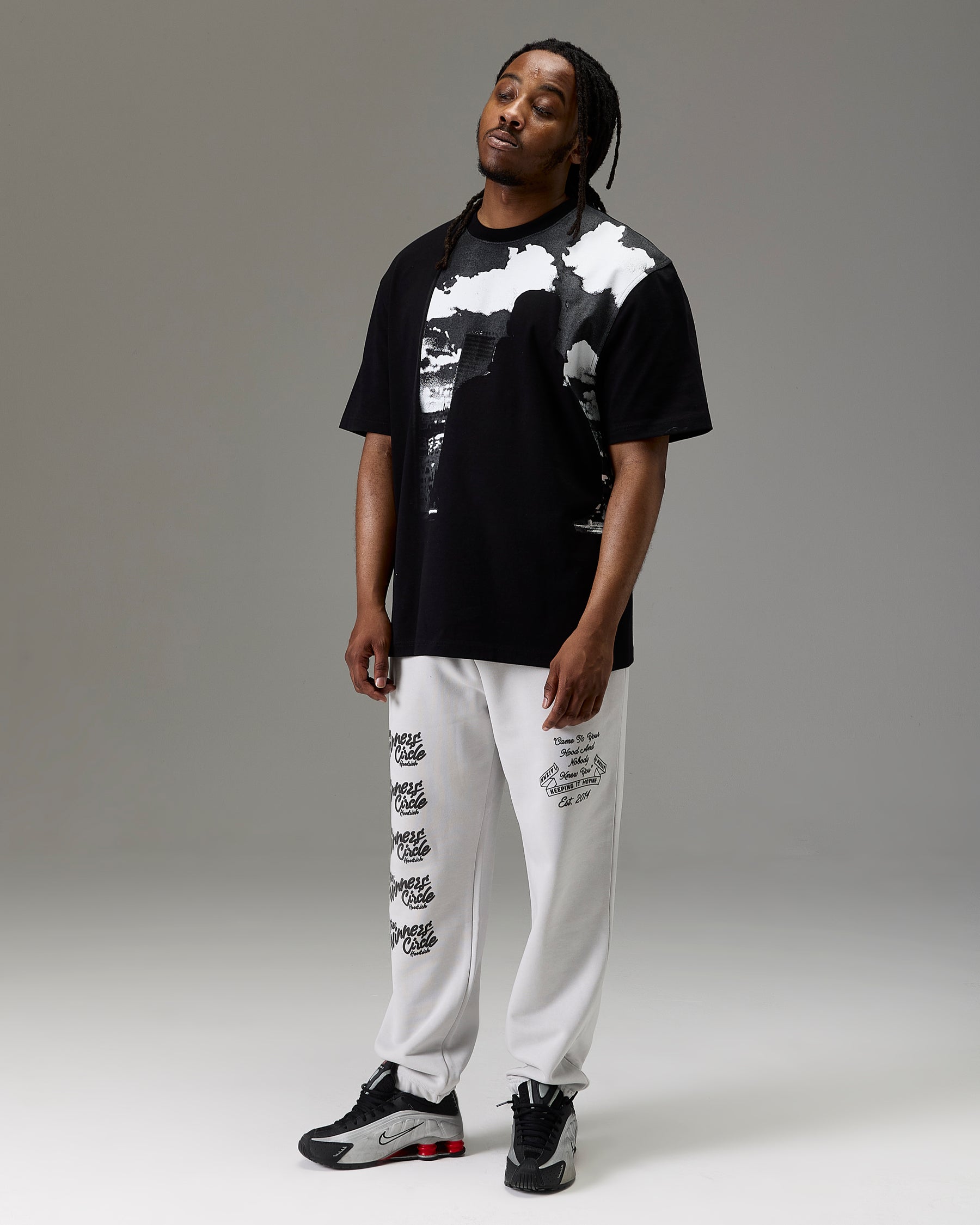 The Winner's Circle Oversized T-Shirt - Black/White
