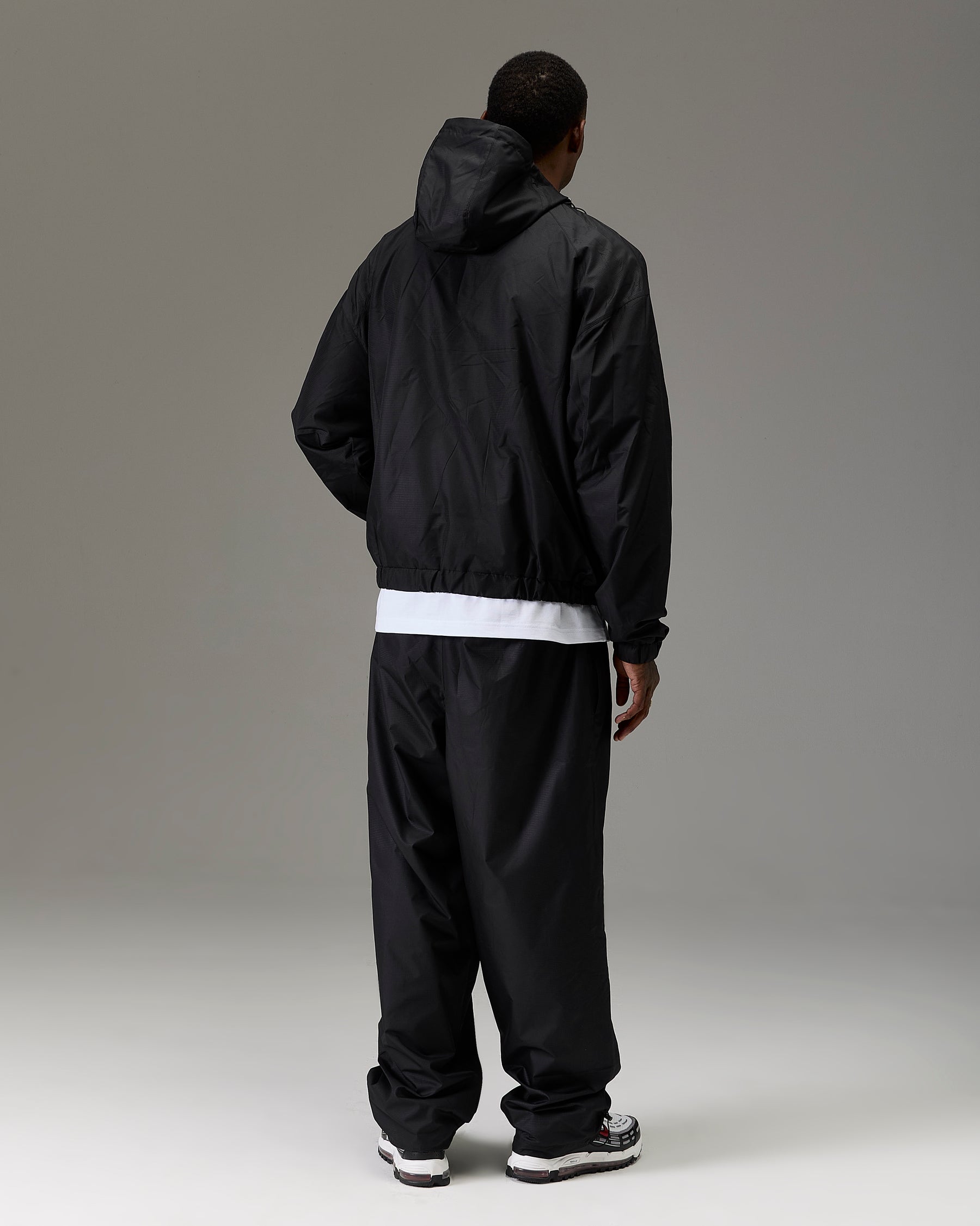 The Winner's Circle Ripstop Woven Jacket - Black/White