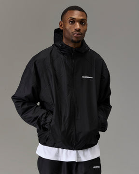 The Winner's Circle Ripstop Woven Jacket - Black/White