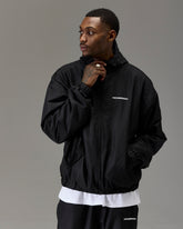 The Winner's Circle Ripstop Woven Jacket - Black/White