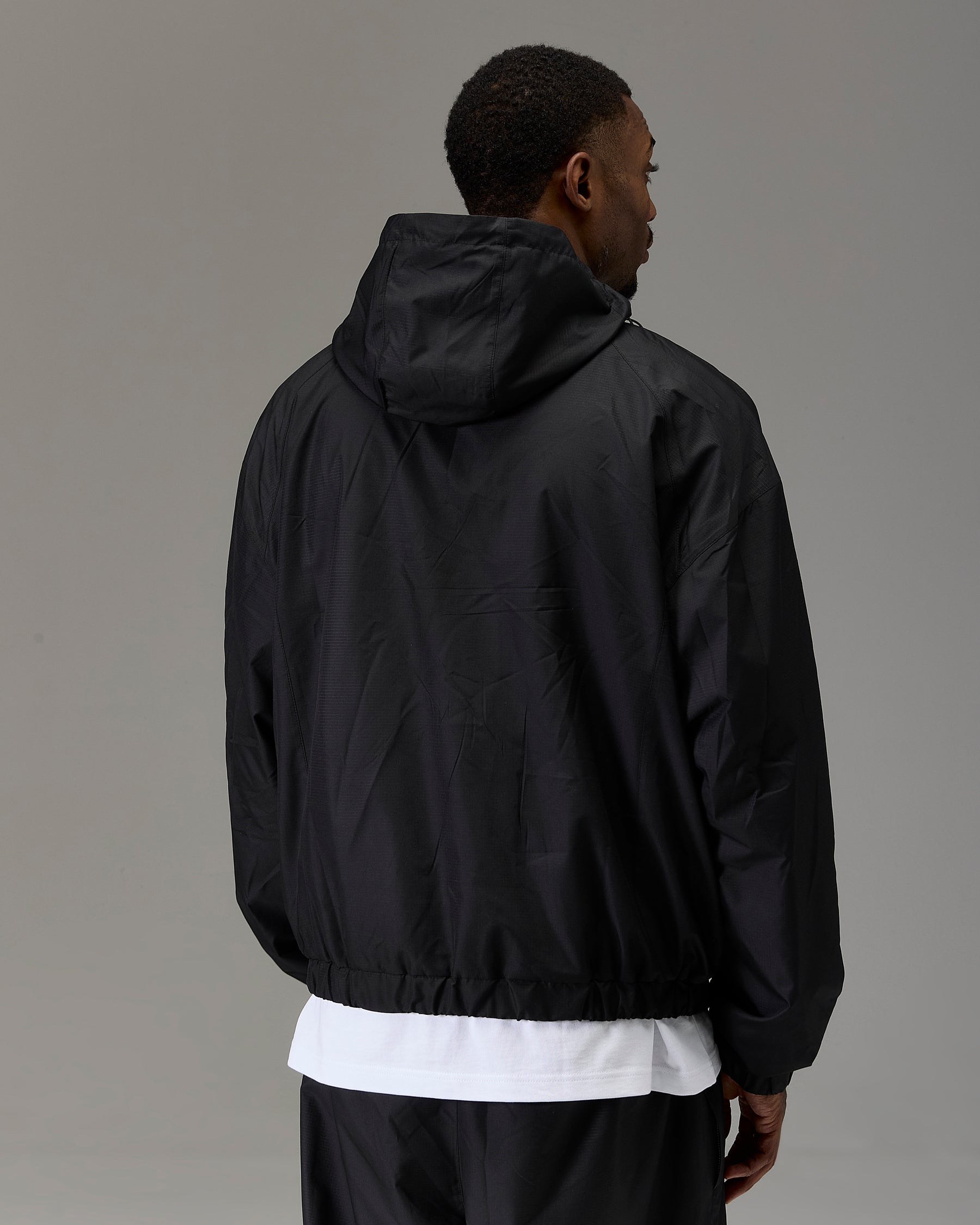The Winner's Circle Ripstop Woven Jacket - Black/White