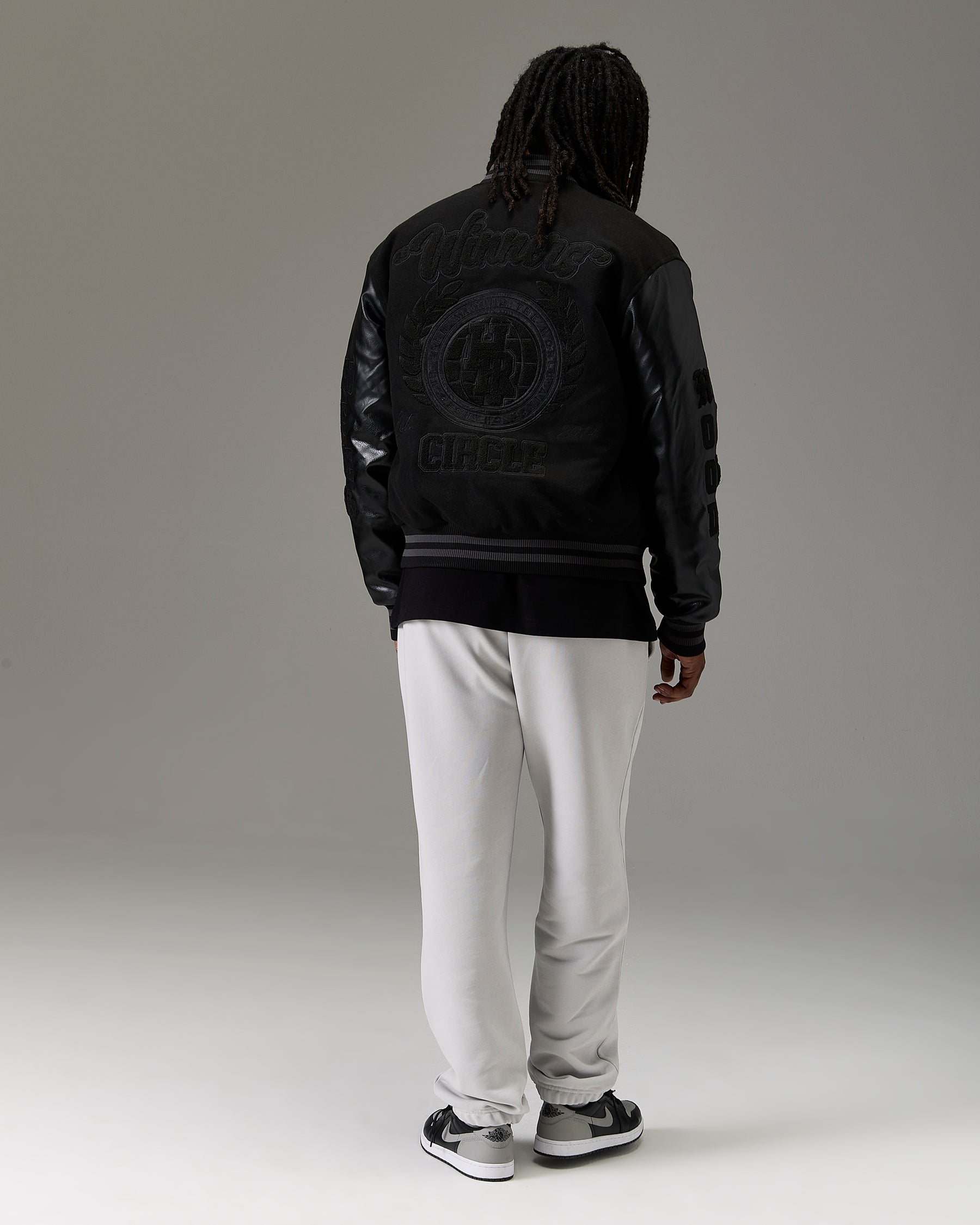 The Winner's Circle Varsity Jacket - Black
