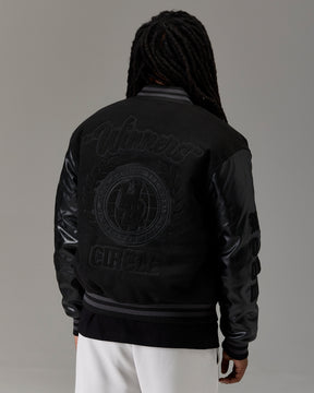 The Winner's Circle Varsity Jacket - Black