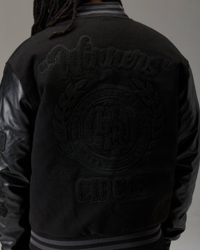 The Winner's Circle Varsity Jacket - Black