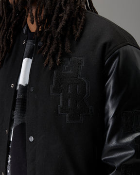 The Winner's Circle Varsity Jacket - Black