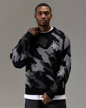 The Winner's Circle Knitwear Sweater - Black/Camo