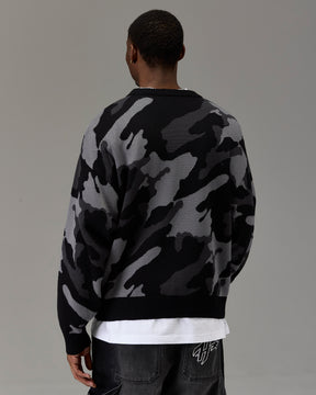 The Winner's Circle Knitwear Sweater - Black/Camo