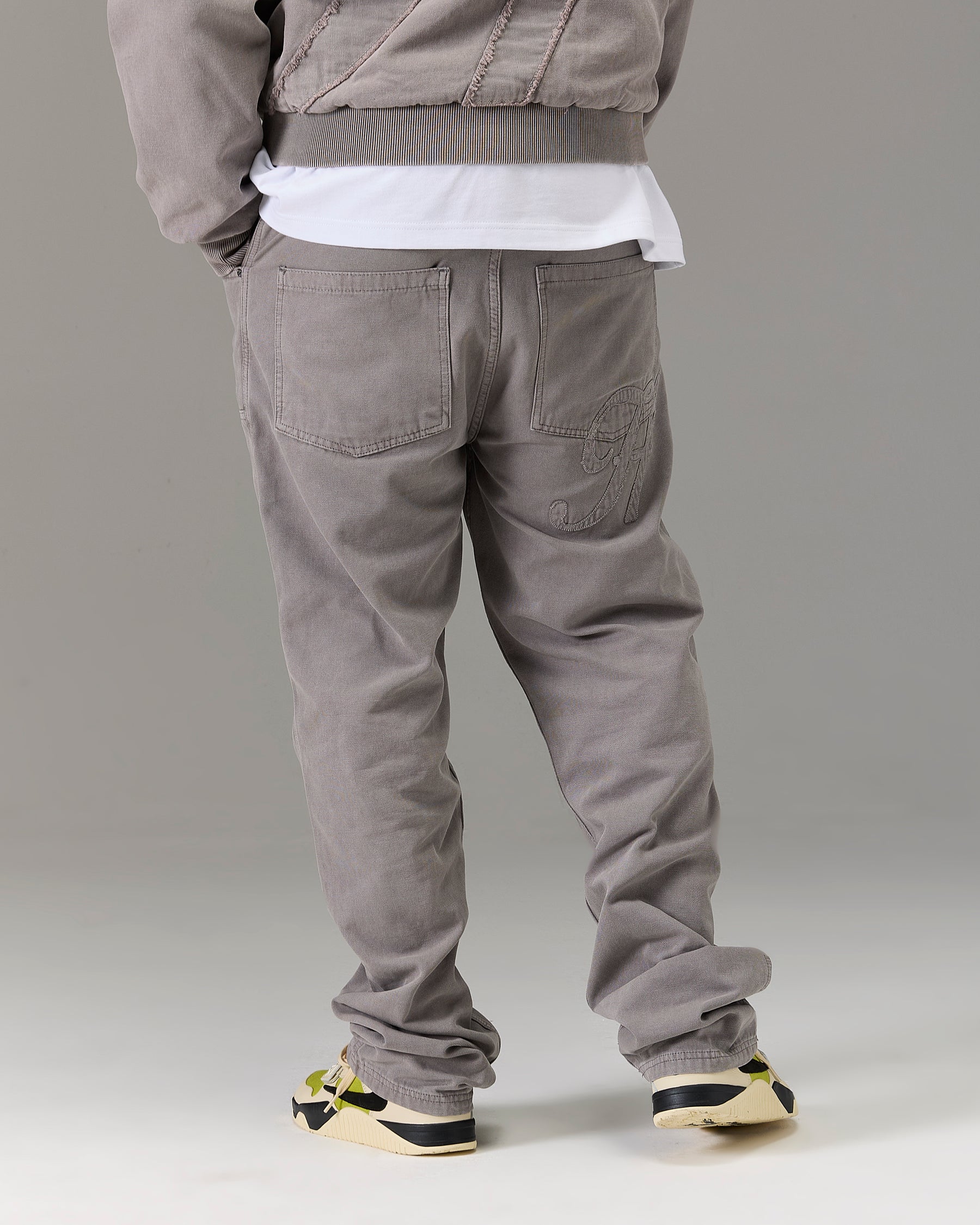 The Winner's Circle Carpenter Canvas Pant - Grey