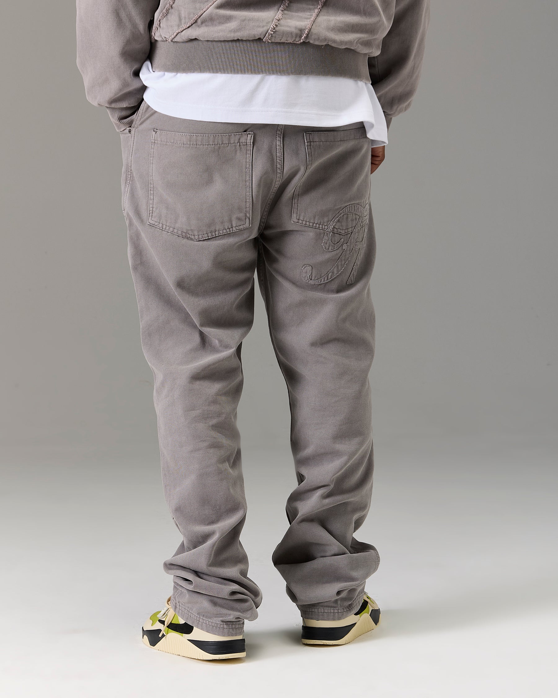 The Winner's Circle Carpenter Canvas Pant - Grey