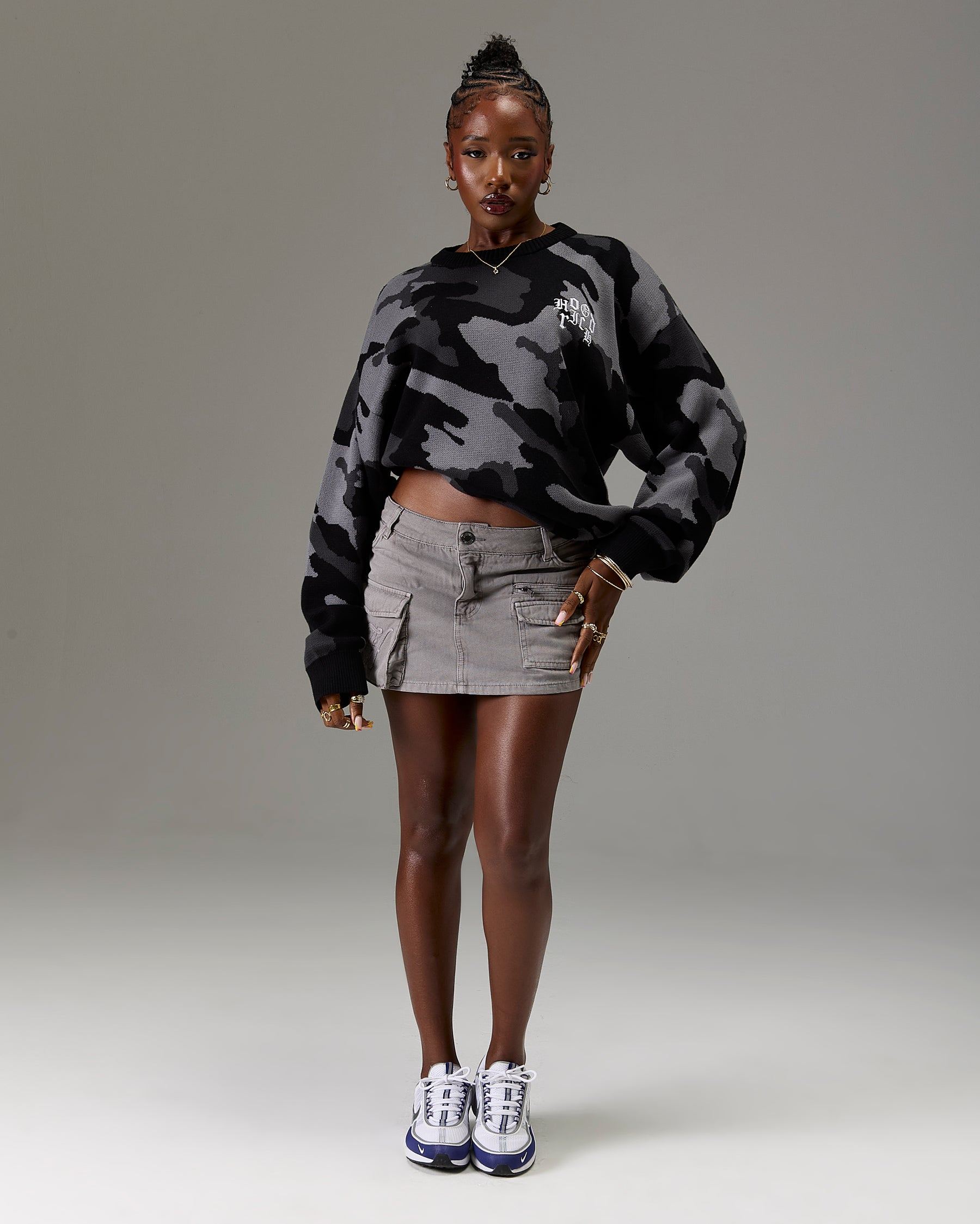 The Winner's Circle Knitwear Sweater - Black/Camo