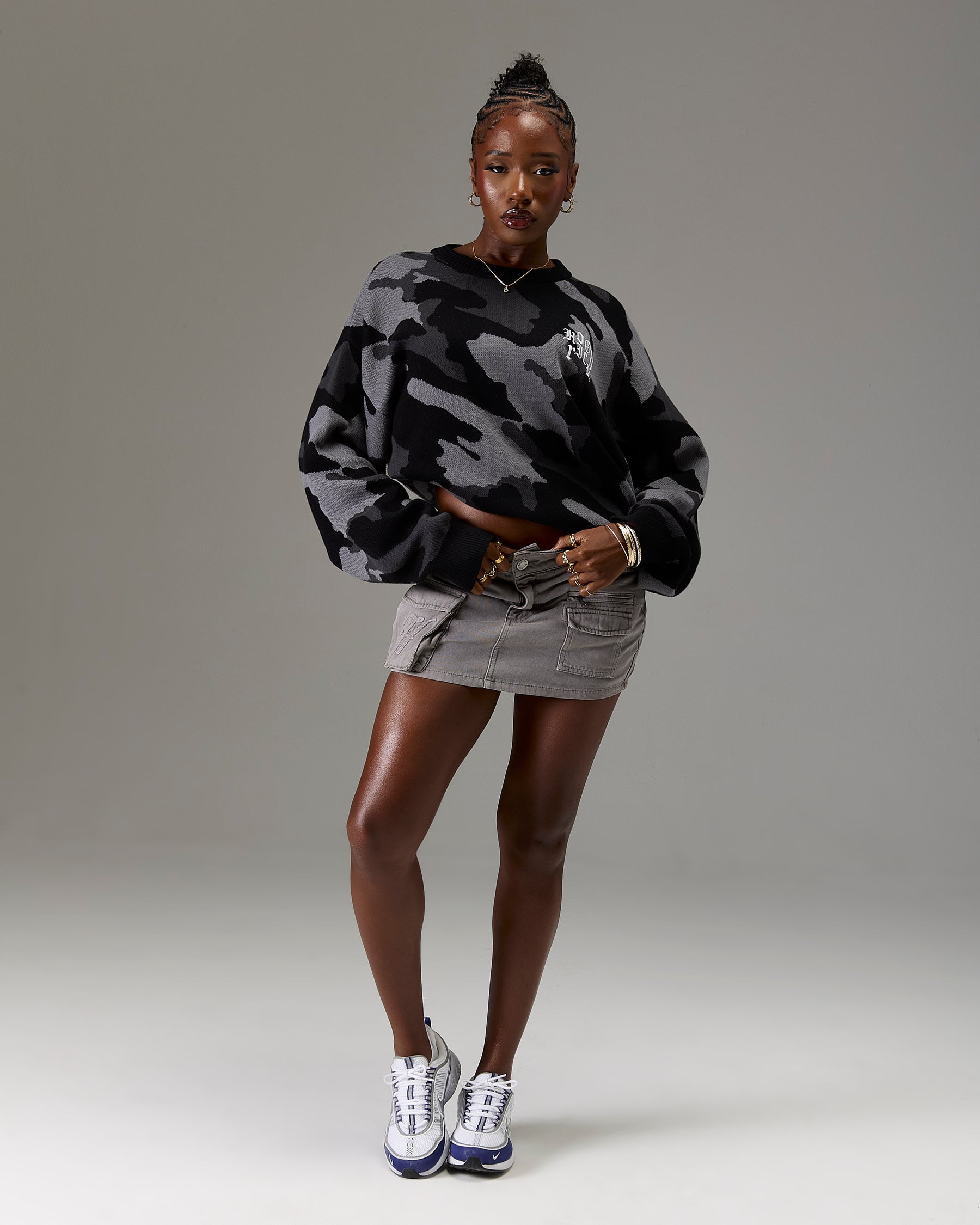 The Winner's Circle Knitwear Sweater - Black/Camo