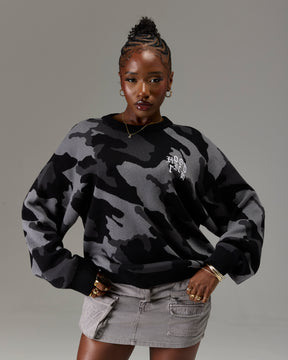 The Winner's Circle Knitwear Sweater - Black/Camo