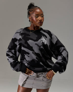 The Winner's Circle Knitwear Sweater - Black/Camo