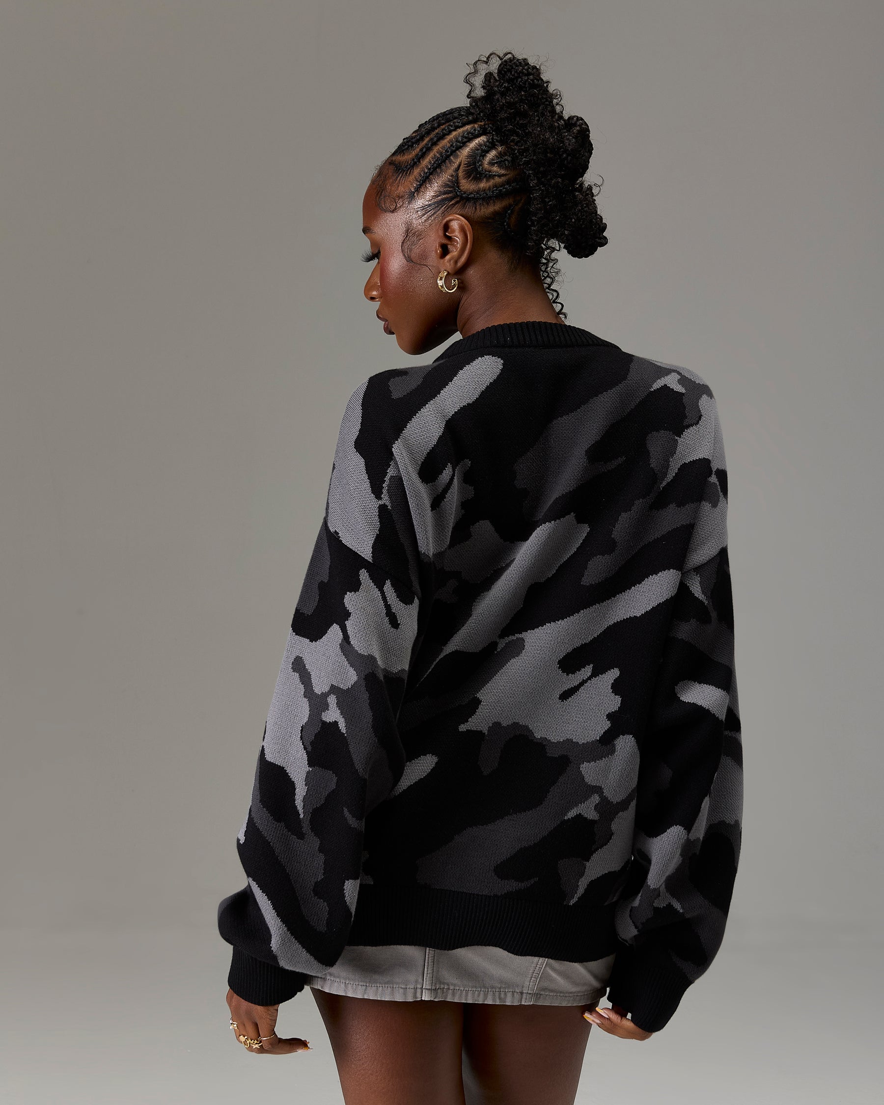 The Winner's Circle Knitwear Sweater - Black/Camo