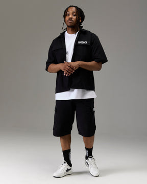 The Winner's Circle Ripstop Shirt - Black/White