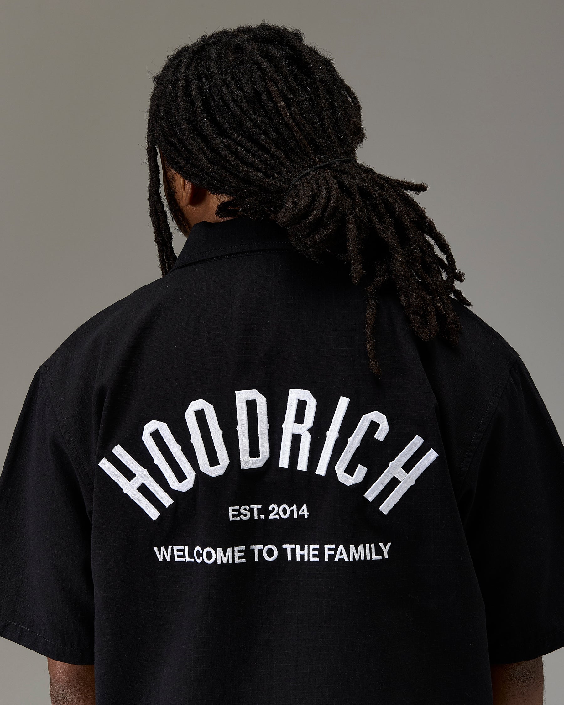 The Winner's Circle Ripstop Shirt - Black/White