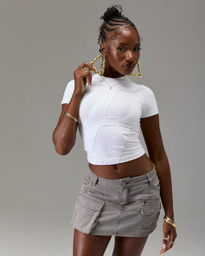 The Winner's Circle Cargo Mini Skirt - Grey