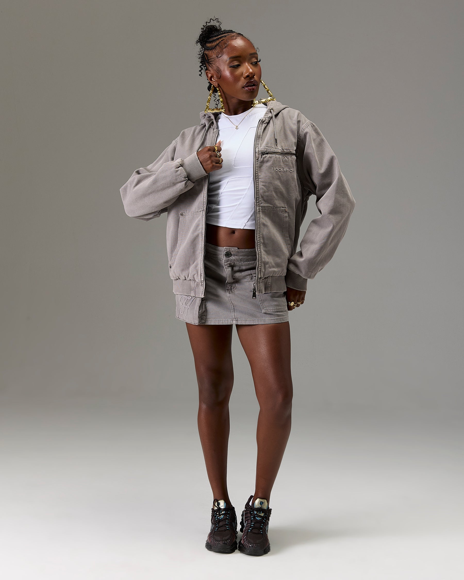 The Winner's Circle Canvas Jacket - Grey