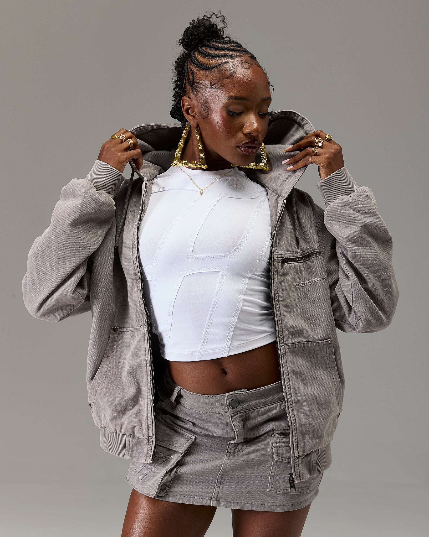 The Winner's Circle Canvas Jacket - Grey