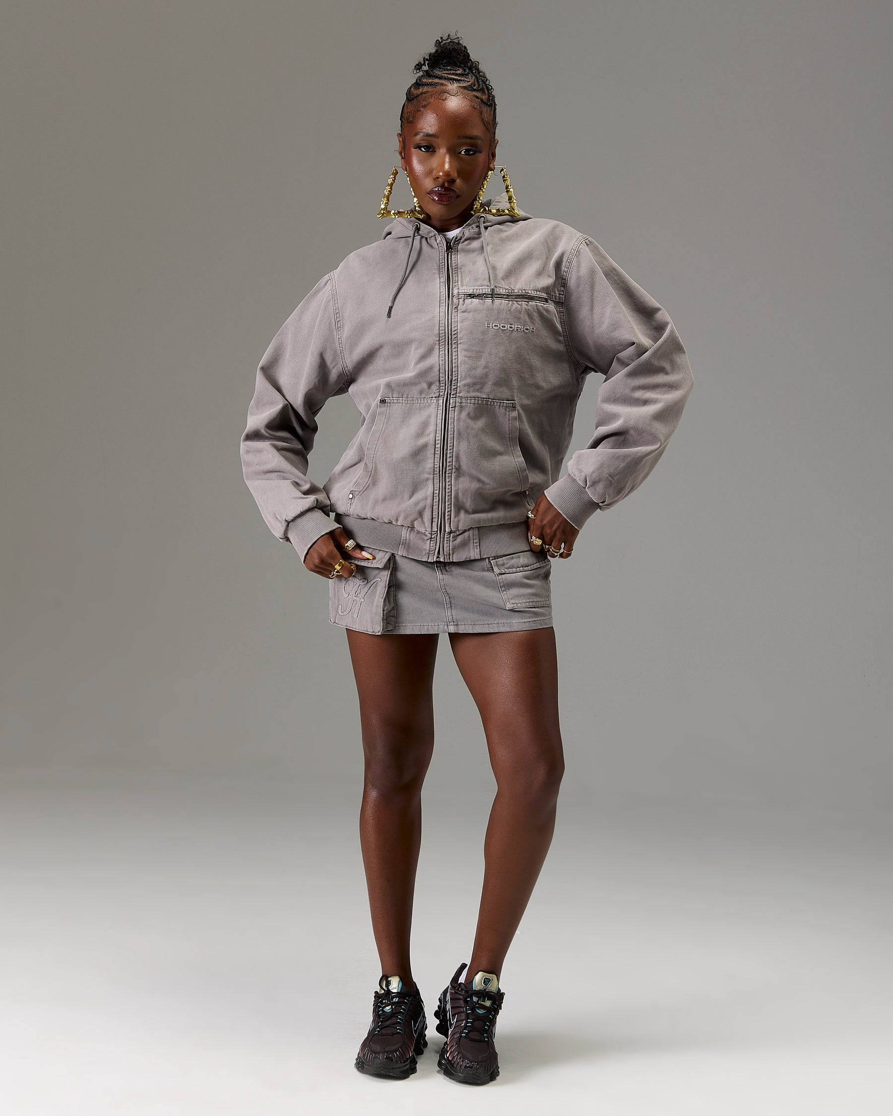 The Winner's Circle Canvas Jacket - Grey