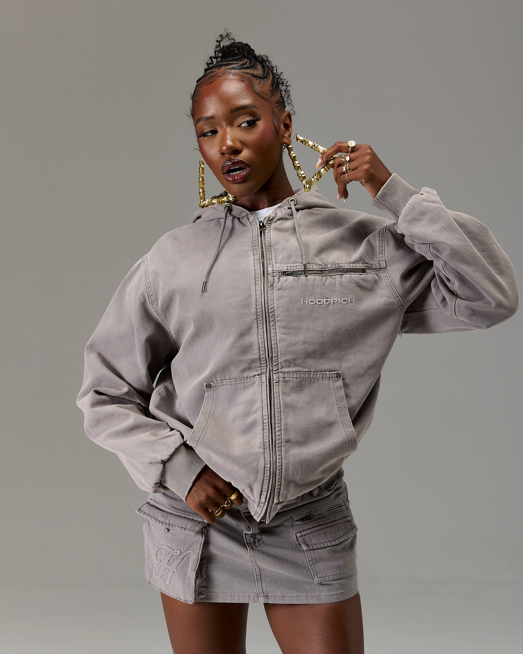 The Winner's Circle Canvas Jacket - Grey