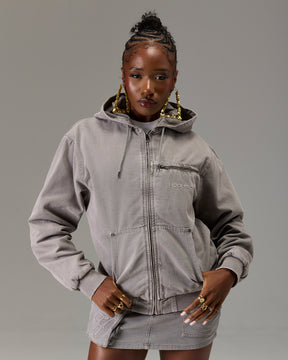 The Winner's Circle Canvas Jacket - Grey
