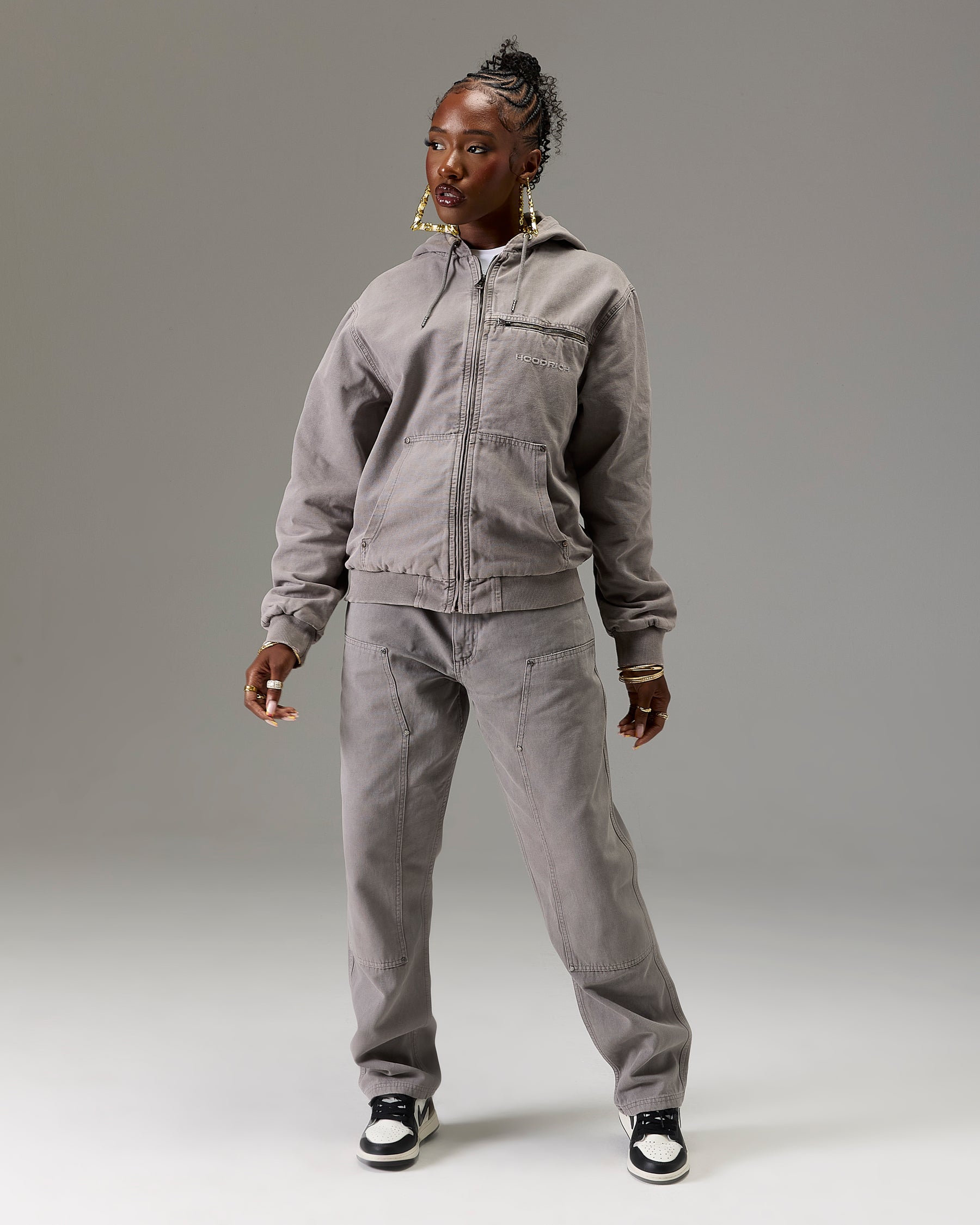 The Winner's Circle Carpenter Canvas Pant - Grey