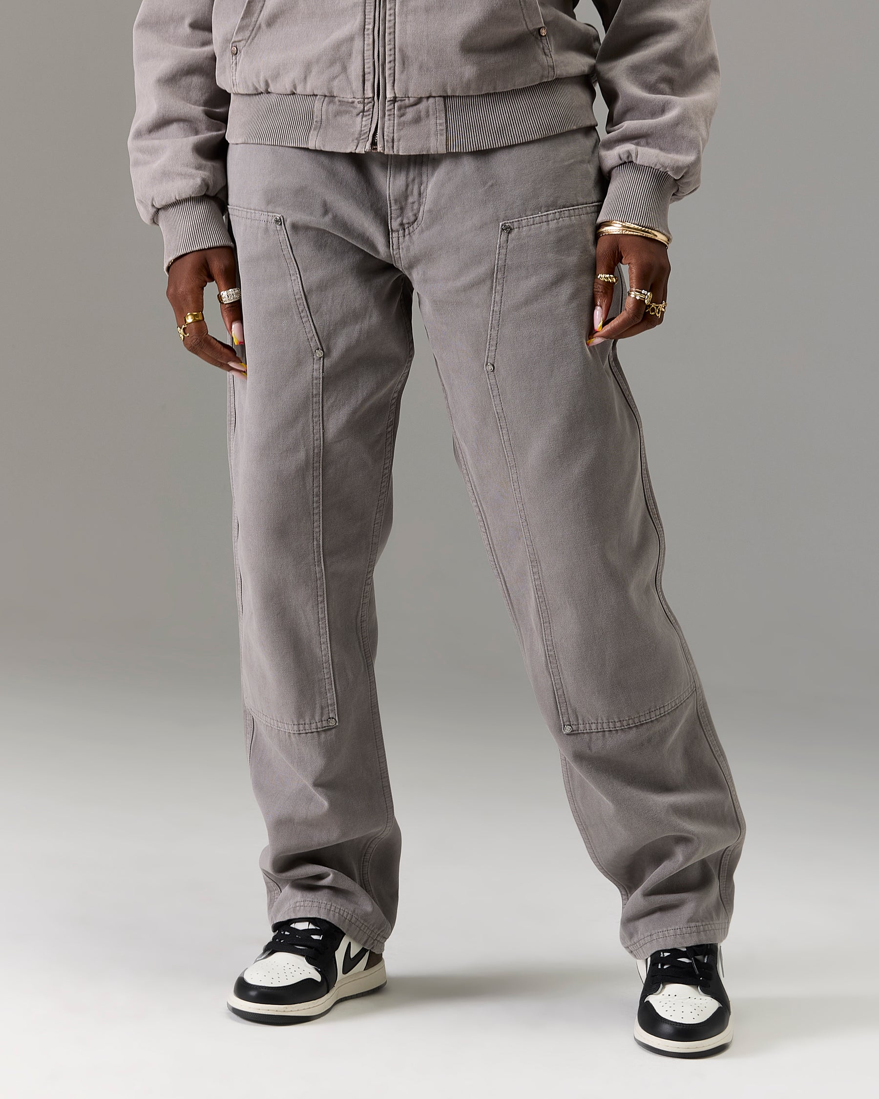 The Winner's Circle Carpenter Canvas Pant - Grey