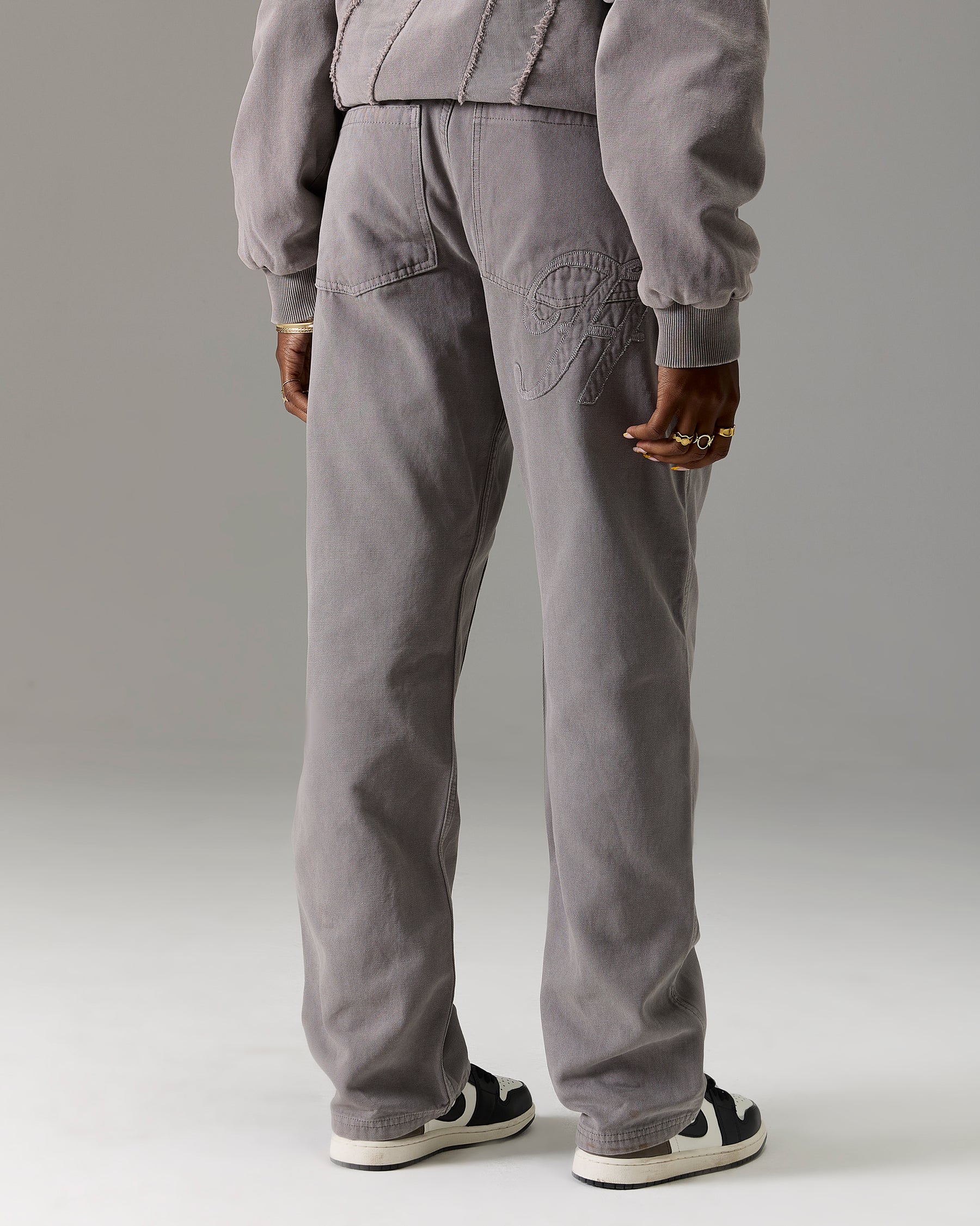 The Winner's Circle Carpenter Canvas Pant - Grey