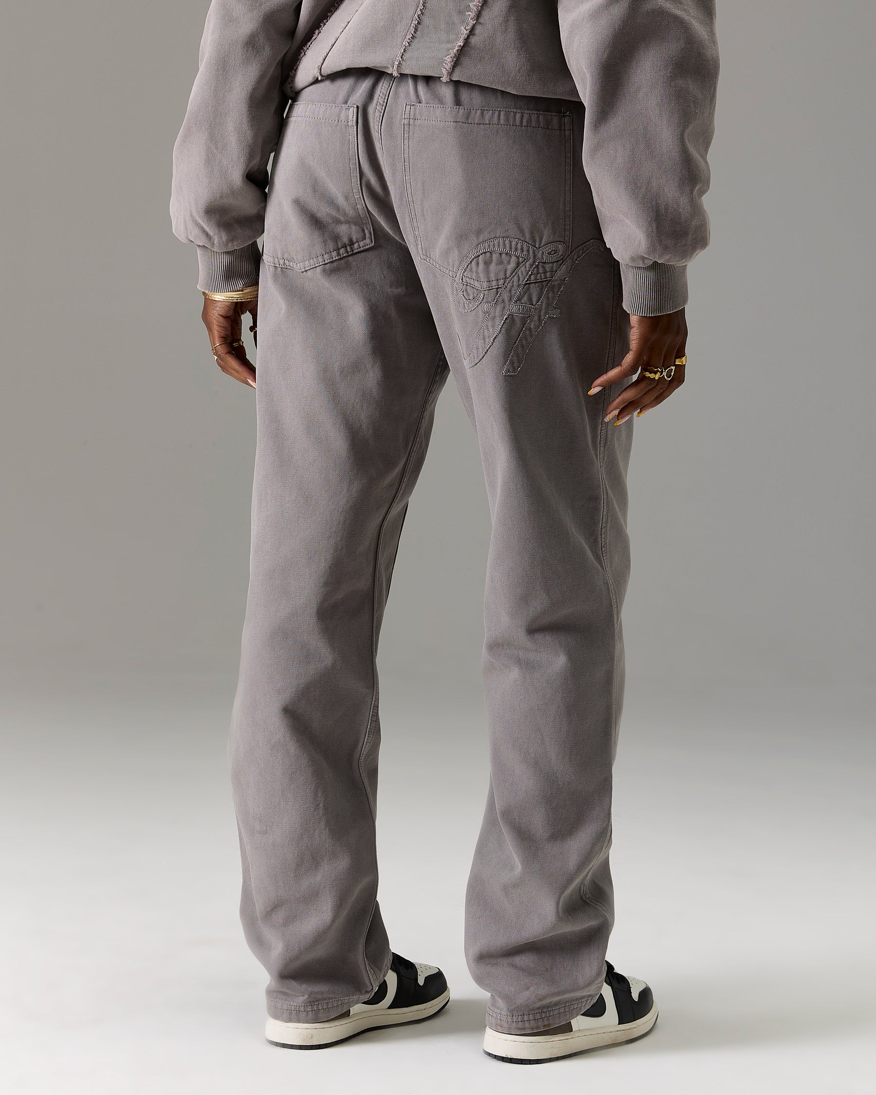 The Winner's Circle Carpenter Canvas Pant - Grey