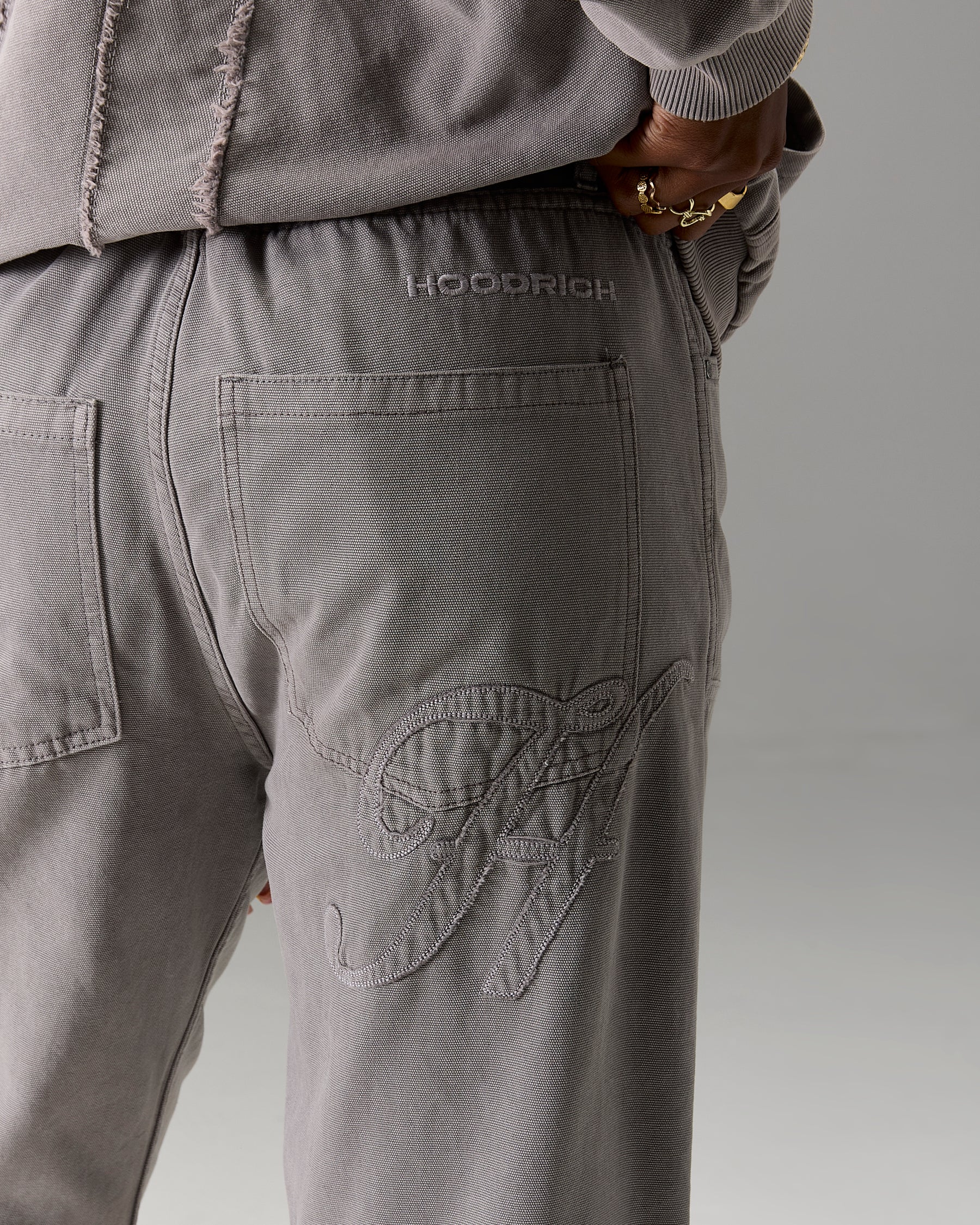 The Winner's Circle Carpenter Canvas Pant - Grey
