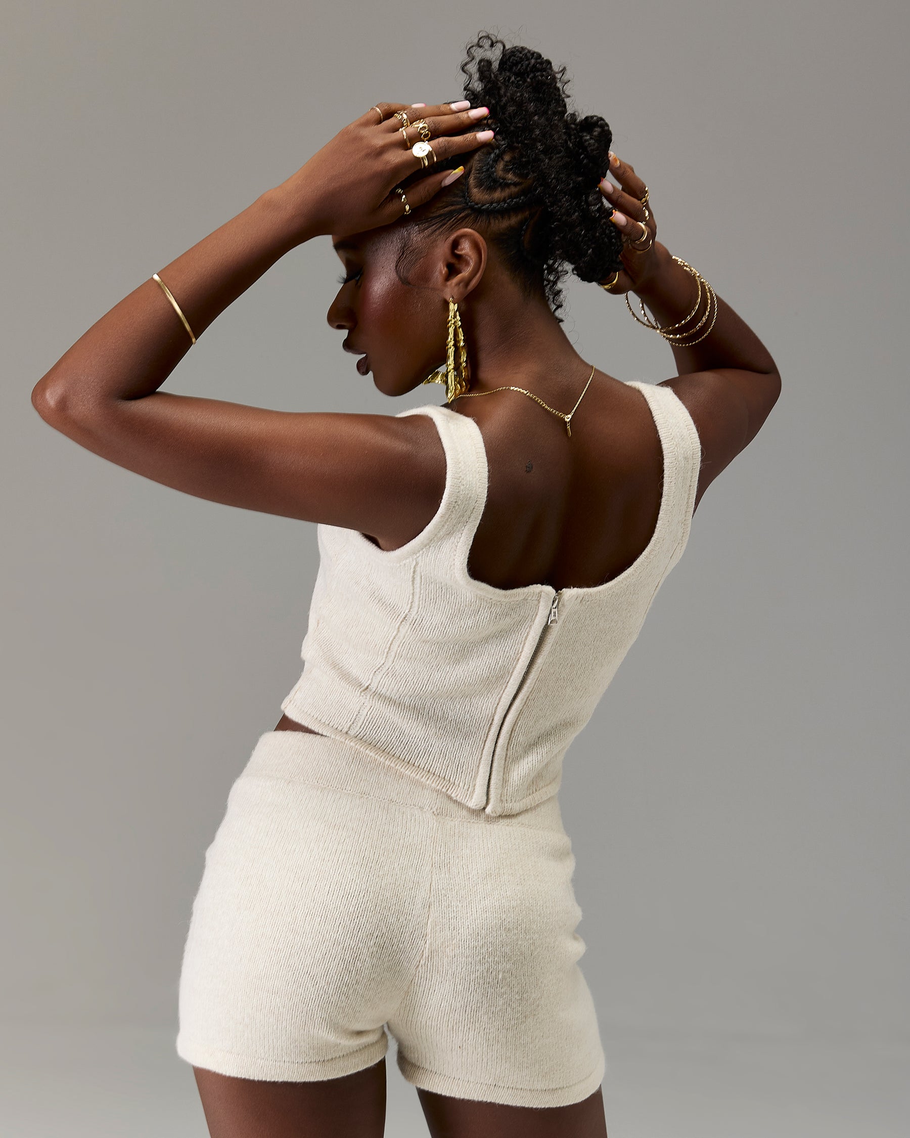 The Winner's Circle Knitted Shorts - Marl