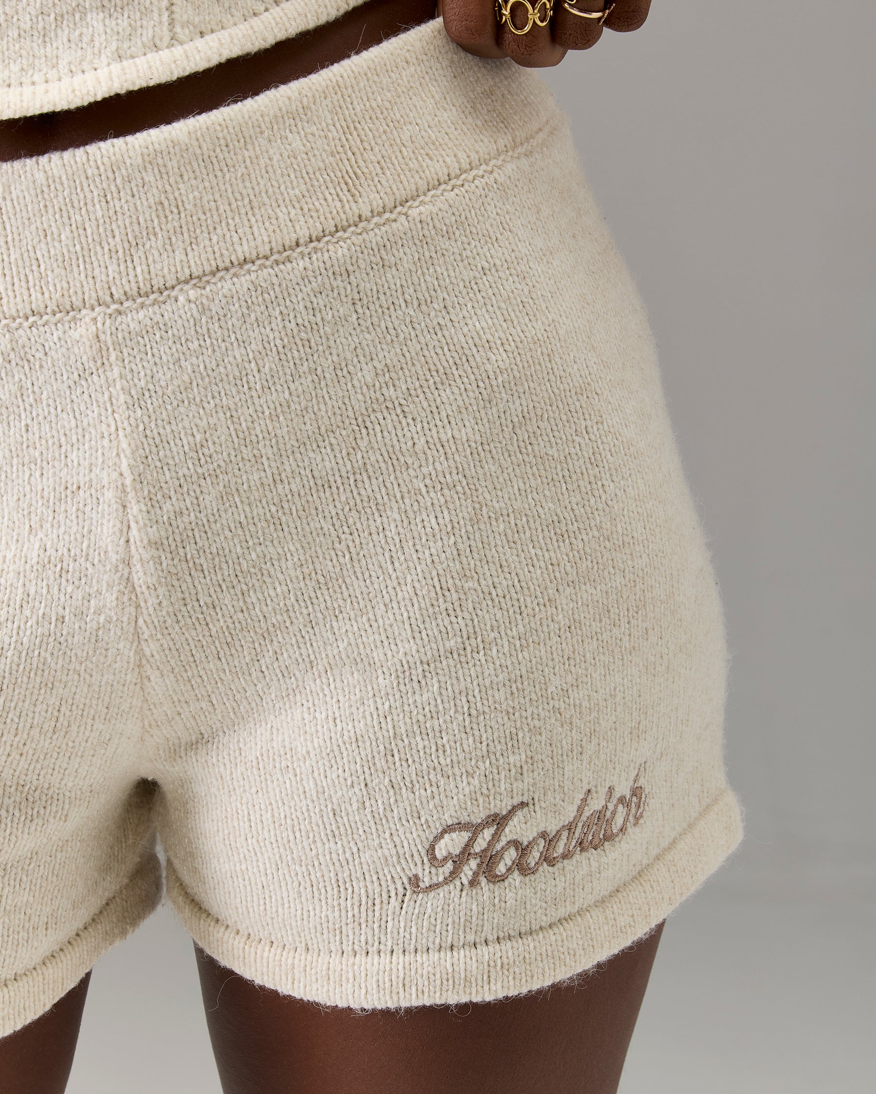 The Winner's Circle Knitted Shorts - Marl